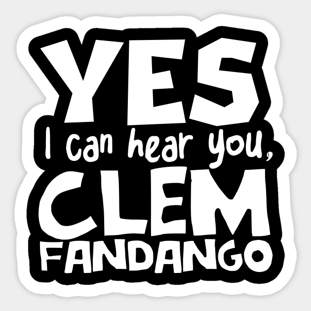 Toast of London - Clem Fandango Sticker by Chadwhynot37